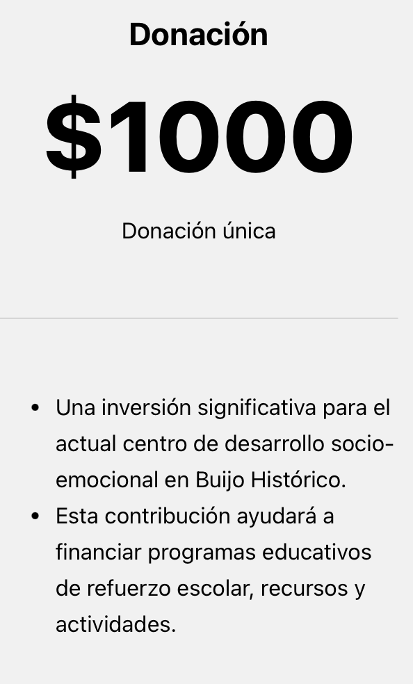 Donación Única